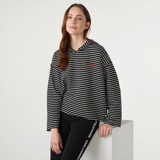 Black Hoodie White Stripes | Shop the world's largest collection of fashion  | ShopStyle