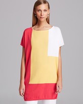 Thumbnail for your product : Joan Vass Color Blocked Tunic