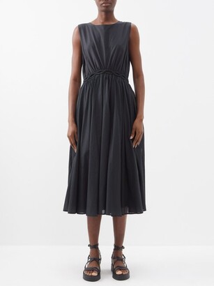 Merlette New York Eclipse Pima Cotton Midi Dress - Black