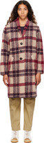 Thumbnail for your product : Etoile Isabel Marant Red & Beige Gabriel Coat