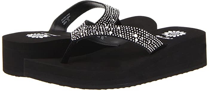 yellow box cliff flip flops