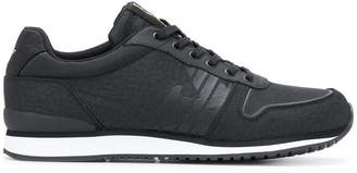 Emporio Armani textured lace-up sneakers