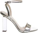 Thumbnail for your product : Office Hover Transparent Heel Sandals Silver Mirror