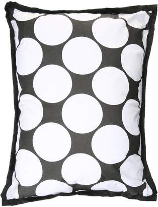 Bacati Dots/Pinstripes /White Decorative Pillow