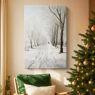 Union Rustic Frostlit Blessing of Midwinter-Premium Gallery Wrapped Canvas