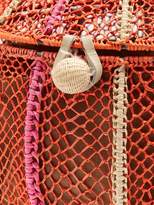 Thumbnail for your product : Sophie Anderson Meylin Woven Grass Cross Body Bag - Womens - Orange Multi
