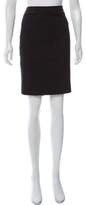 Thumbnail for your product : Etro Velvet-Trimmed Knee-Length Skirt Black Velvet-Trimmed Knee-Length Skirt