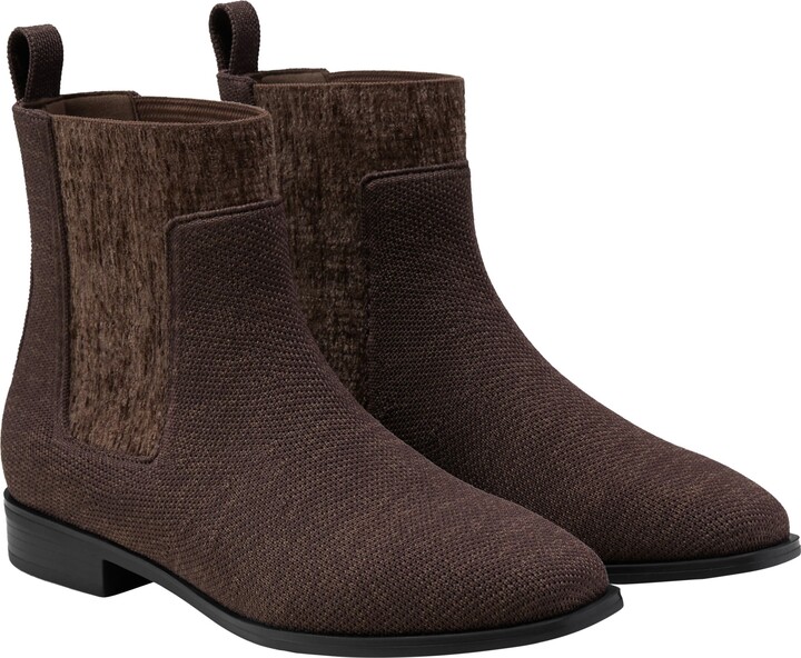 VIVAIA Square-Toe Water-Repellent Ankle Boots