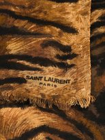 Thumbnail for your product : Saint Laurent leopard print scarf