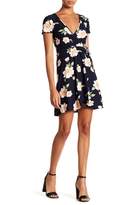 Thumbnail for your product : Planet Gold Floral Faux Wrap Dress