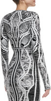 Thumbnail for your product : Herve Leger Mix-Pattern Cropped Jacket
