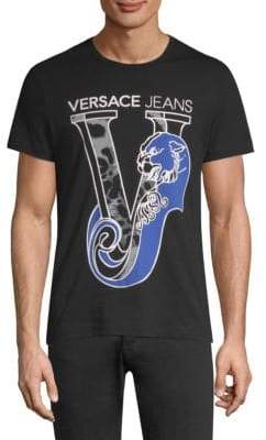 Versace Logo Short Sleeve Cotton Tee