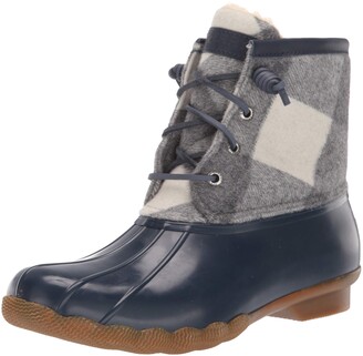 womens sperry duck boots grey