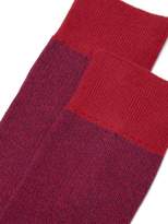 Thumbnail for your product : Paul Smith Melange Stretch Cotton Socks - Mens - Red
