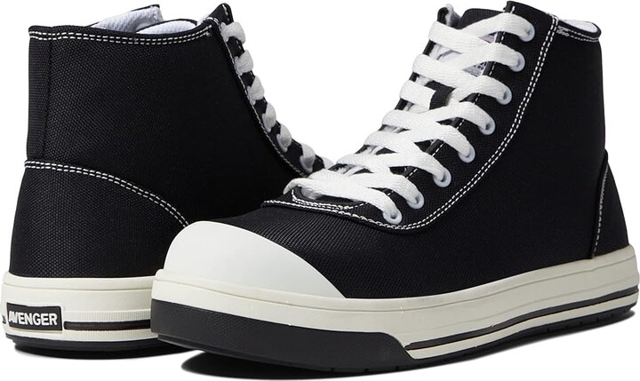 Avenger Work Boots Blade High CT Men's Shoes Black/White : 7 D - Medium, Canvas/Textile