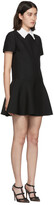 Thumbnail for your product : Valentino Black Embroidered Collar Dress