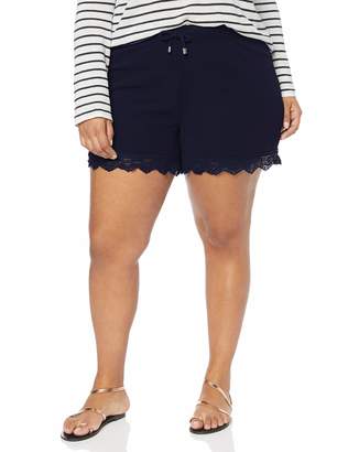 Junarose Women's Jriberis Mw Shorts - S Blue Navy Blazer W39 (Size: Oversize XL)
