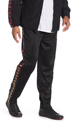 kappa side stripe track pants