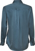 Thumbnail for your product : Equipment Patched Pocket Round Hem Plain Shirt