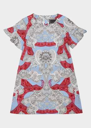 Versace Barocco Istante Cotton Dress