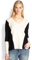 Thumbnail for your product : Richmond Society Two-Tone Wool & Cashmere Sweater