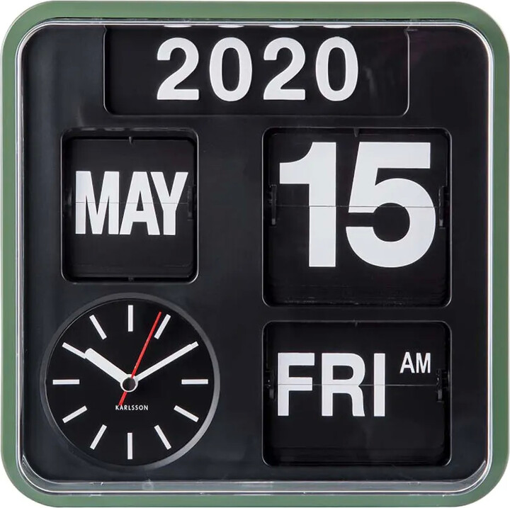 Karlsson Flip calendar wall clock