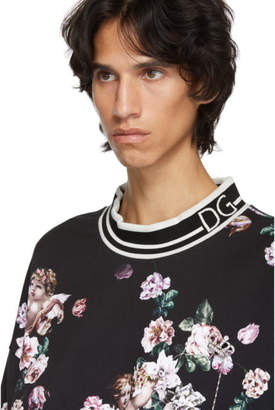 Dolce & Gabbana Black Flower Sweatshirt
