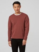 Thumbnail for your product : Frank and Oak Milano-Stitch Cotton Crewneck Sweater in Whiskey
