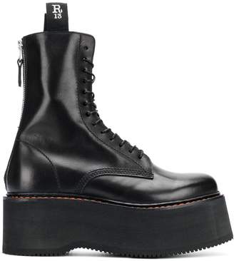 R 13 lace-up ankle boots