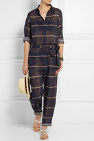Thumbnail for your product : Etoile Isabel Marant Vick checked cotton-organza jumpsuit