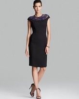 Thumbnail for your product : Cynthia Steffe Dress - Linsey Cap Sleeve Lace Yoke Sheath