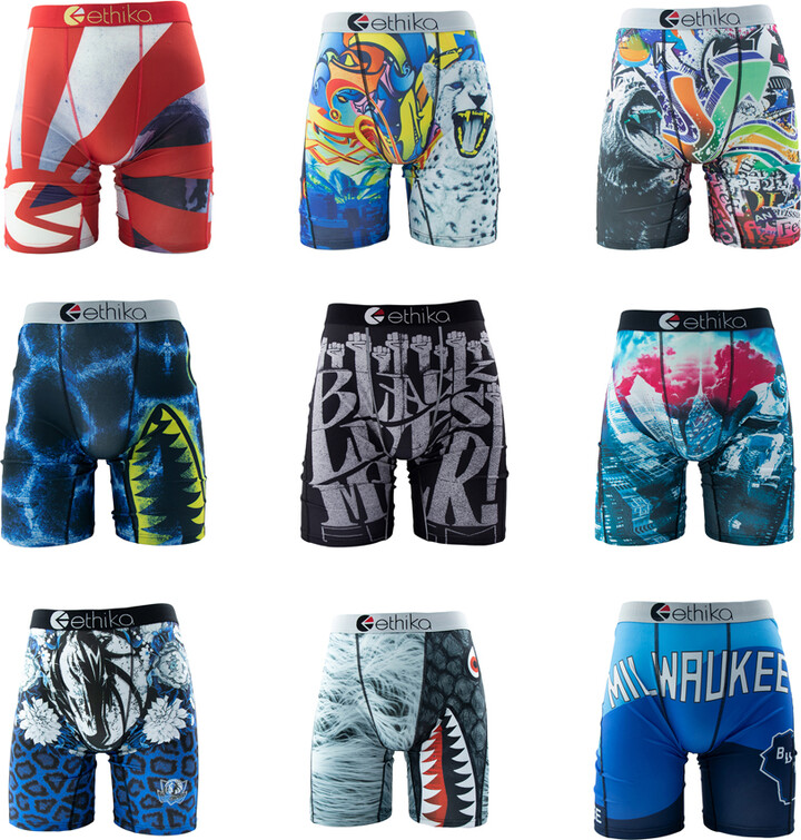 Ethika Men Underwear Boxers 1Pcs Sexy Breathable Mesh Crotch Man Swimming Underpants Plus Size Mens Panties Men & apos;s Boxers Briefs