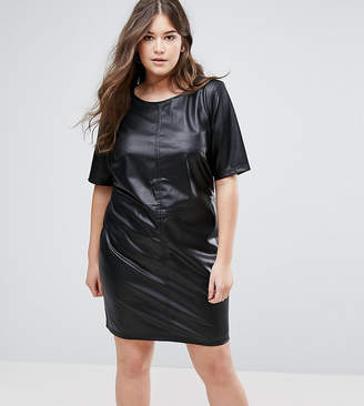 Junarose Faux Leather Dress