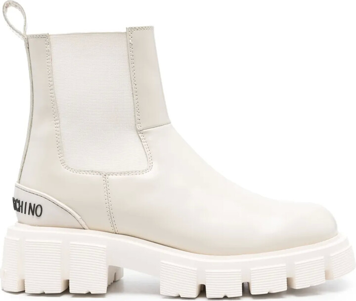 Love Moschino Logo-Lettering Ankle Boots