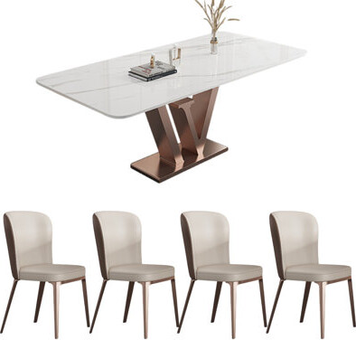 ZKuylo Rectangular modern simple dining table sets