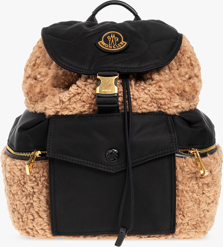 Moncler Fauxfur Backpack Black ShopStyle