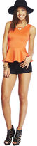 Thumbnail for your product : Wet Seal Heart Cutout Peplum Top