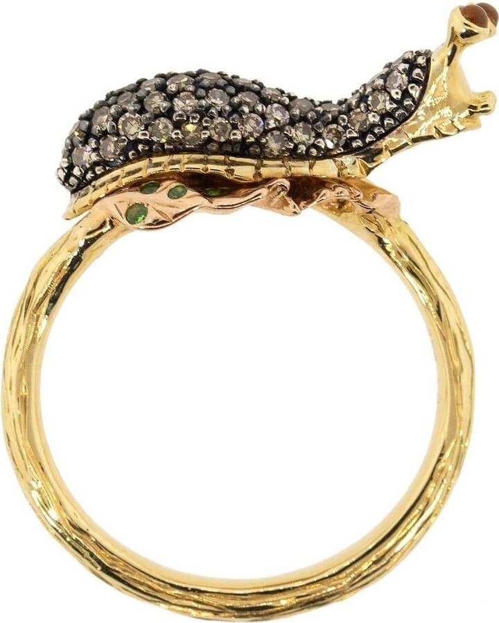 Bibi van der Velden Stackable Slug Diamond Ring