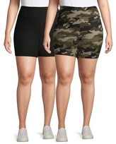plus size bike shorts walmart