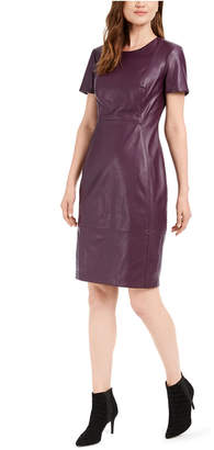 Theory faux leather sheath dress pattern chart sizes