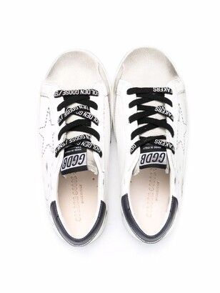 Golden Goose Kids Star-Print Lace-Up Sneakers