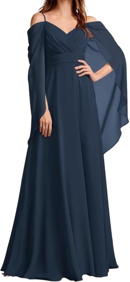 Vintys Amazon Maid Of Honor Dresses Women's One Shoulder Chiffon