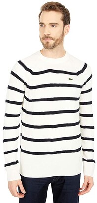 lacoste men's zip cardigan long sleeve sweatshirt