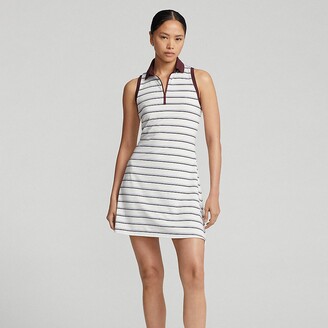 Rlx Golf Ralph Lauren Striped Sleeveless Jersey Polo Dress