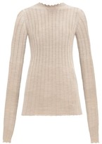 Thumbnail for your product : Petar Petrov Kent Ribbed Wool Sweater - Brown
