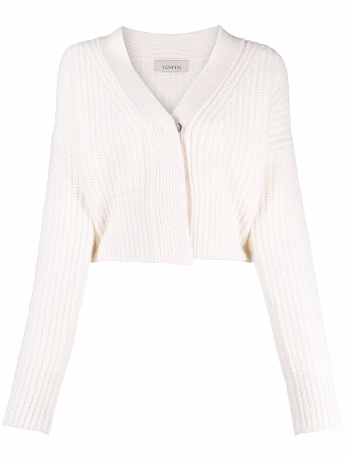 fine knit cropped cardigan