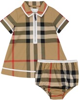Thumbnail for your product : Burberry Children Baby Vintage Check cotton-blend set