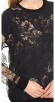 Thumbnail for your product : Jason Wu Lace & Print Silk Top