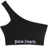 Thumbnail for your product : Palm Angels one shoulder crop top
