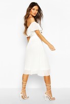 Thumbnail for your product : boohoo Chiffon Pleated Mix And Match Midi Skirt